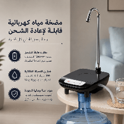 [HH00035980] مضخة مياه كهربائية لقارورة المياه بديلة للديسبنسر قابلة لإعادة الشحن