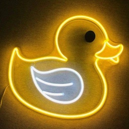 [HH00005783] Duck Neon Led Light Sign Art Decor 45*35 Cm‎