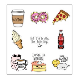 You're Always Hungry Vinyl Sticker Pack Reusable &amp; Waterproof