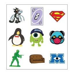 Spacetoon Lovers Vinyl Sticker Pack Reusable &amp; Waterproof