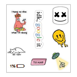 Idk,Google It Vinyl Sticker Pack Reusable &amp; Waterproof
