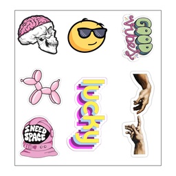 Lucky Vinyl Sticker Pack Reusable &amp; Waterproof