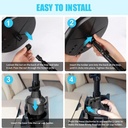 صينية وحامل طعام للسيارة تدور 360 درجة لتناول الطعام والحفاظ علي نظافة السيارة