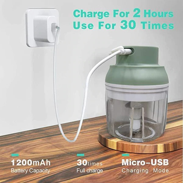 كبة بالشحن لتقطيع وفرم الثوم والبصل عملية وسهلة الاستخدام