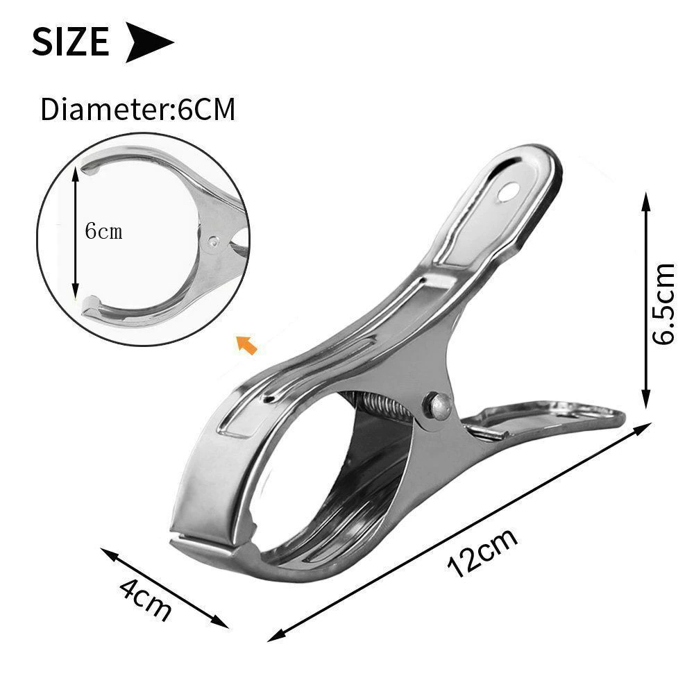 مشابك نشر البطاطين جامبو استانلس 6 قطع