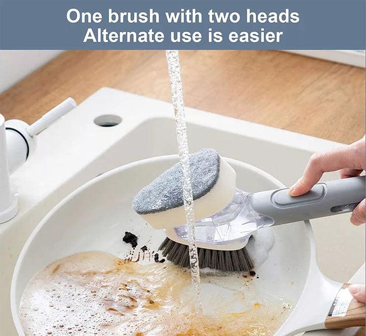 فرشة دعك وليفة بخزان صابون 2 في 1 للاحذية والملابس و المفروشات متعددة الاستخدامات