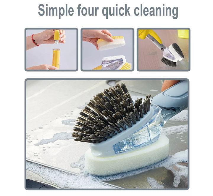 فرشة دعك وليفة بخزان صابون 2 في 1 للاحذية والملابس و المفروشات متعددة الاستخدامات