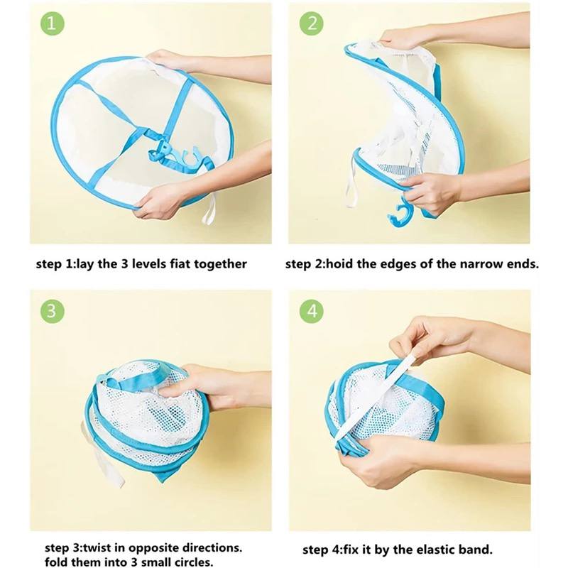 حامل ومنظم ملابس شبك3 دور