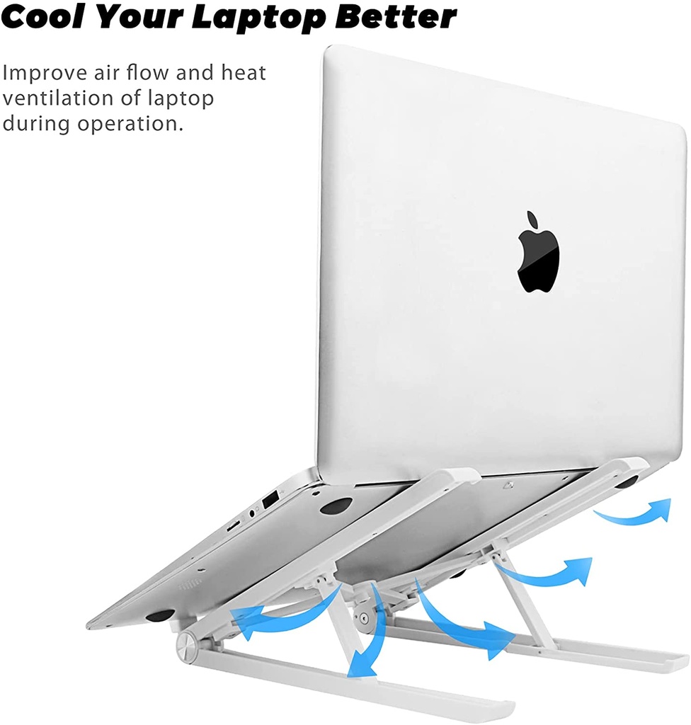 حامل لاب توب وتابلت محمول قابل لتعديل الارتفاع للعمل والدراسة