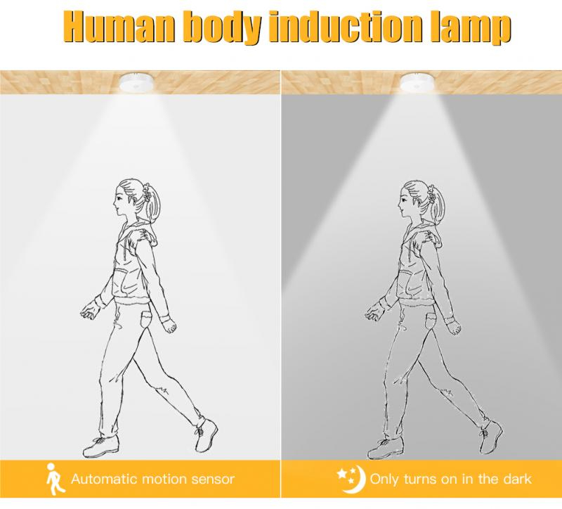 كشاف ومصباح ليد سينسور مغناطيسي باضاءه قوية