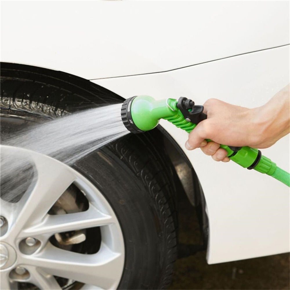 خرطوم ماء مرن قابل للتمدد حتى 15 متر للحديقة وغسيل السيارة والتنظيف داخل المنزل