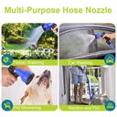 خرطوم ماء مرن قابل للتمدد حتى 15 متر للحديقة وغسيل السيارة والتنظيف داخل المنزل