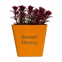 أصيص ورد صناعي بألوان مختلفة لتجديد ديكور البيت والبلكونة