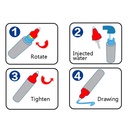 لعبة 2 في 1 لوحة الرسم المائية السحرية وليدو للاطفال ومشاركة الكبار معهم والاستمتاع بالوقت