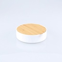 علبة اكليريك مقسمة لتنظيم الاكسسورات والمجوهرات بغطاء خشبي بمرايا