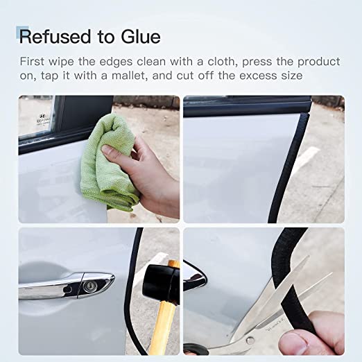 شريط مطاط لحماية ابواب السيارة من الخدوش والصدمات قابل للقص 5 متر