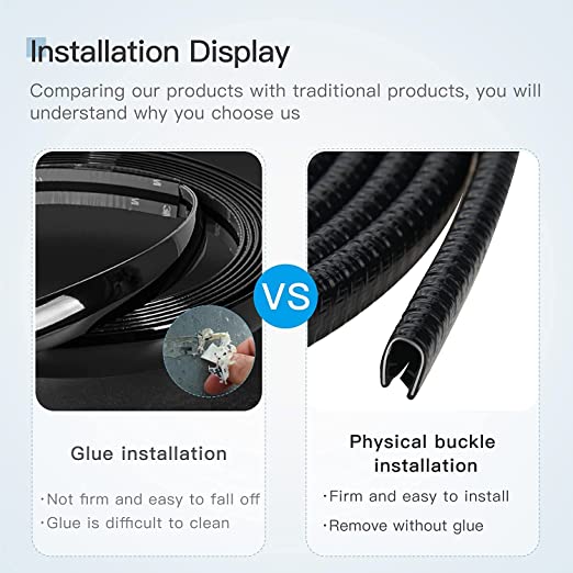 شريط مطاط لحماية ابواب السيارة من الخدوش والصدمات قابل للقص 5 متر