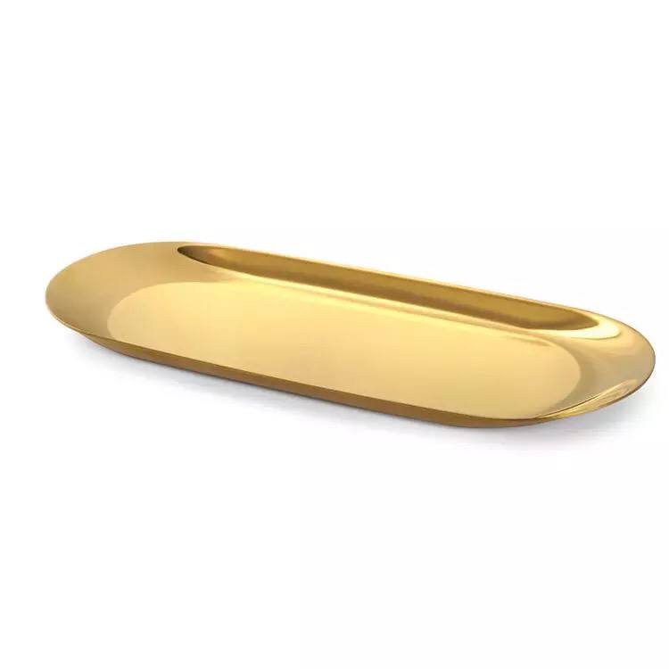 طقم صواني مدهب 3*1