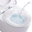 حوض تواليت لعمل حمام دافئ بسهولة لعلاج البو ا سير والتهاب المثانة ولفترة ما بعد الولادة بفتحة لتصريف المياه