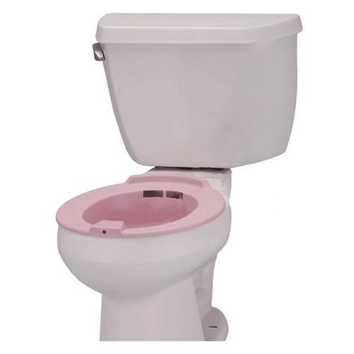 حوض تواليت لعمل حمام دافئ لعلاج البو ا سير والتهاب المثانة ولفترة ما بعد الولادة بفتحة لتصريف المياه