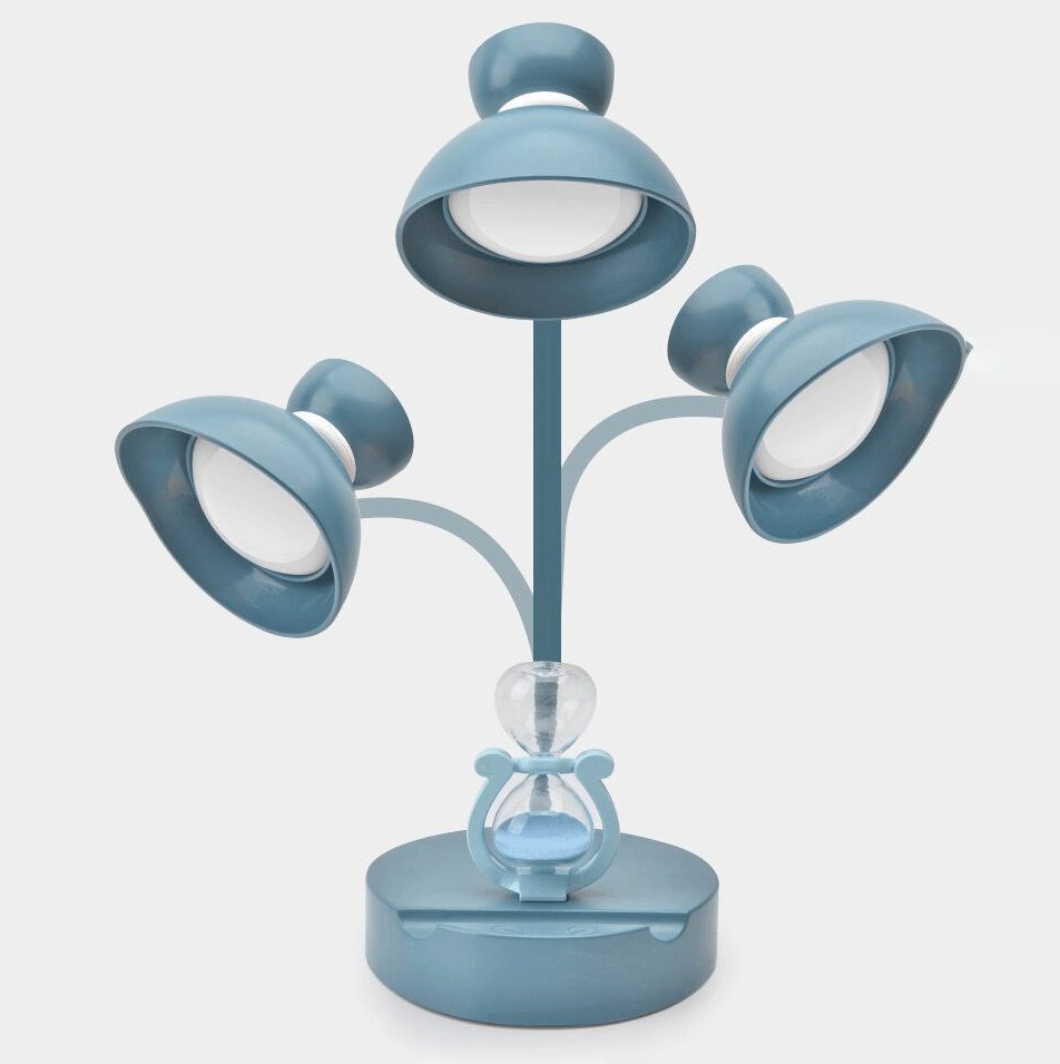 أباجورة ومصباح مكتب ليد مرن للتحكم في زاوية الضوء مع ساعة رملية