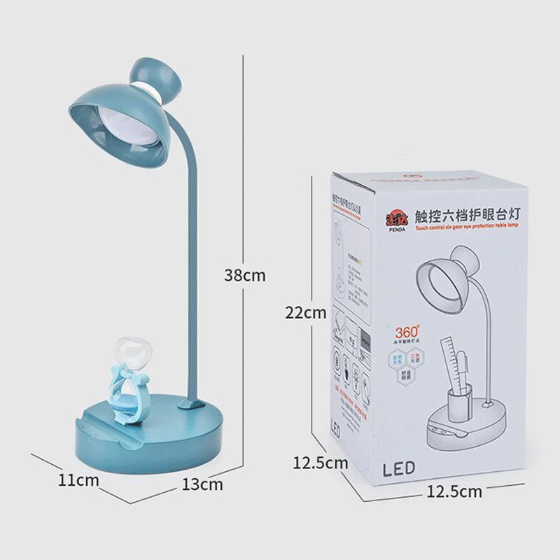 أباجورة ومصباح مكتب ليد مرن للتحكم في زاوية الضوء مع ساعة رملية