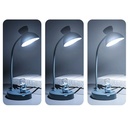 أباجورة ومصباح مكتب ليد مرن للتحكم في زاوية الضوء مع ساعة رملية