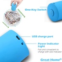 جهاز تفريغ وشفط الهواء من أكياس الطعام مع 5 أكياس تخزين للطعام والخضروات قابلة لإعادة الأستخدام