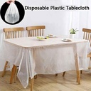 مفرش سفرة بلاستيك قابل لإعادة الاستخدام 10 قطع سهل التنظيف