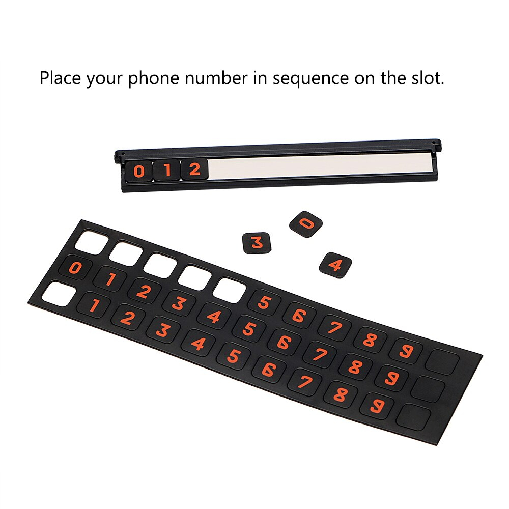 لوحة اظهار ارقام الموبايل في السيارة لسهولة التواصل وقت الركن وفي حالات الطوارئ