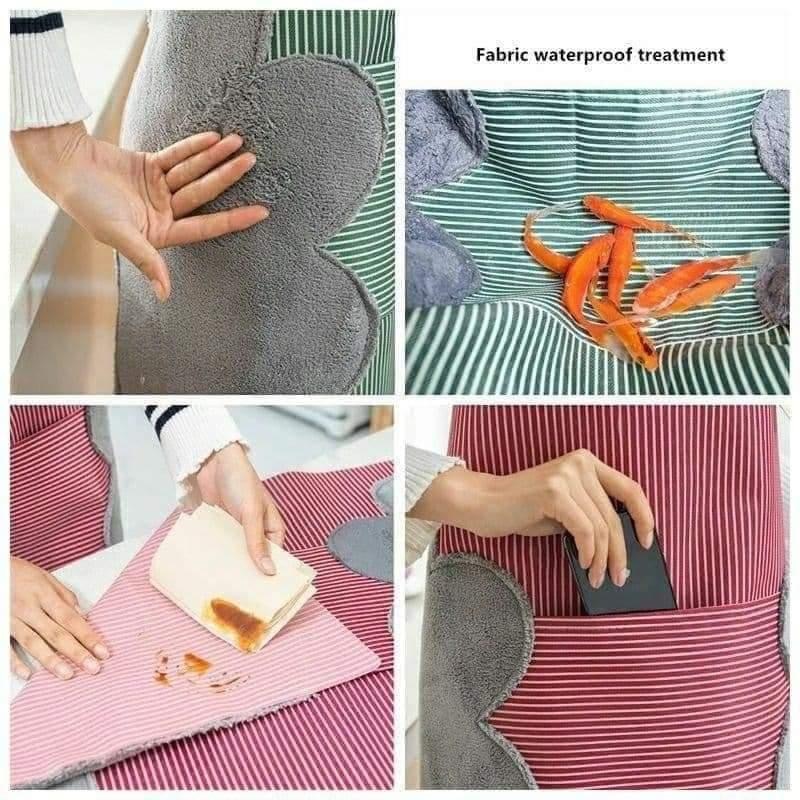 مريلة مطبخ وتر بروف بفوط قطيفة من الجانبين