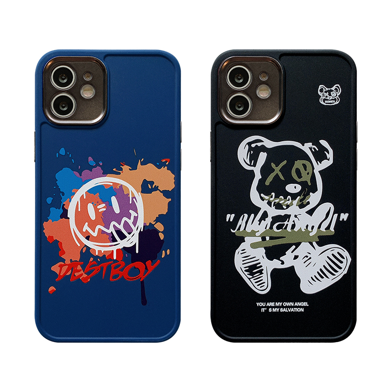 جراب ايفون 13 برو ماكس سيليكون باللون الكحلي مع اطار معدني لحماية الكاميرا قابل للفك والتركيب