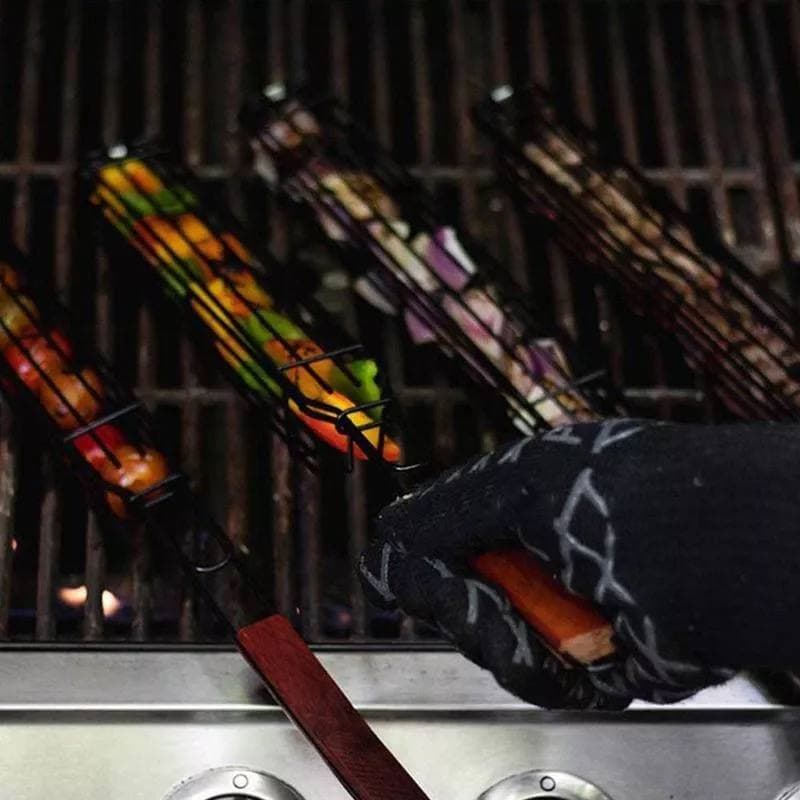 سيخ الشوي المميز لشوي اللحوم والدجاج والخضار