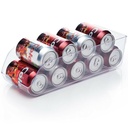 درج ثلاجة منظم للفواكه والخضروات والزجاجات والكانز من الاكليريك الشفاف