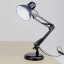 اباجورة ومصباح مكتب دوار بذراع متحرك للتحكم في زاوية الضوء للمذاكرة والقراءة