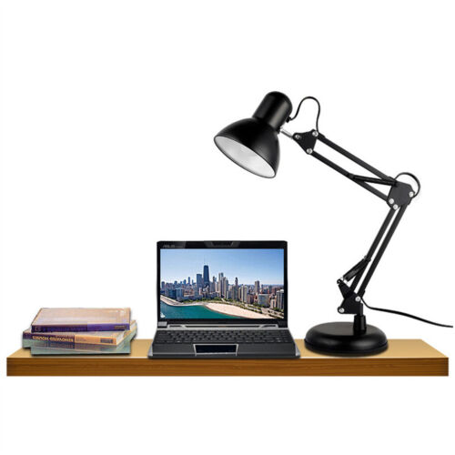 اباجورة ومصباح مكتب دوار بذراع متحرك للتحكم في زاوية الضوء للمذاكرة والقراءة