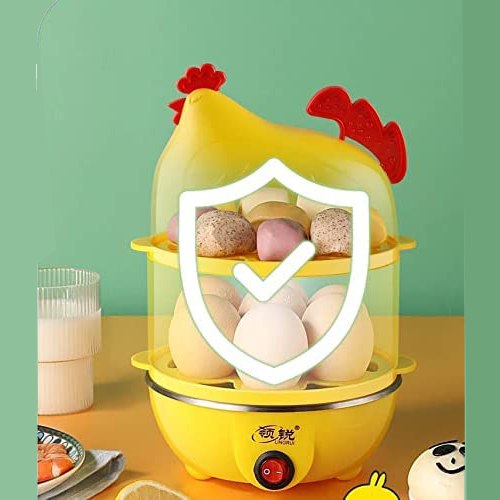 جهاز سلق بيض بالبخار كهرباء 2 دور علي شكل فرخة ٣٥٠ وات