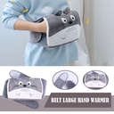 قربة مياه كهربائية لتدفئة البطن والظهر بحزام فرو ناعم باشكال مختلفة