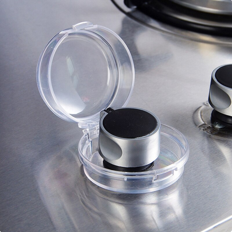 طقم غطاء مقبض البوتجاز لضمان ومنع فتحه من الاطفال للامان 6 قطع