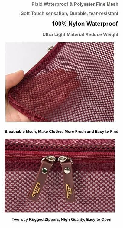 مجموعة منظم حقائب السفر لجعل السفر أكثر راحة 7 قطع