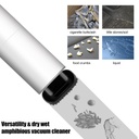 مكنسة سيارة اسطوانية بخرطوم شفط وروؤس تنظيف متعددة للوصول لاصعب واضيق الاماكن تعمل علي الولاعة