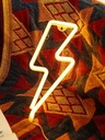 Yellow Neon Lighting Bolt for wall decoration