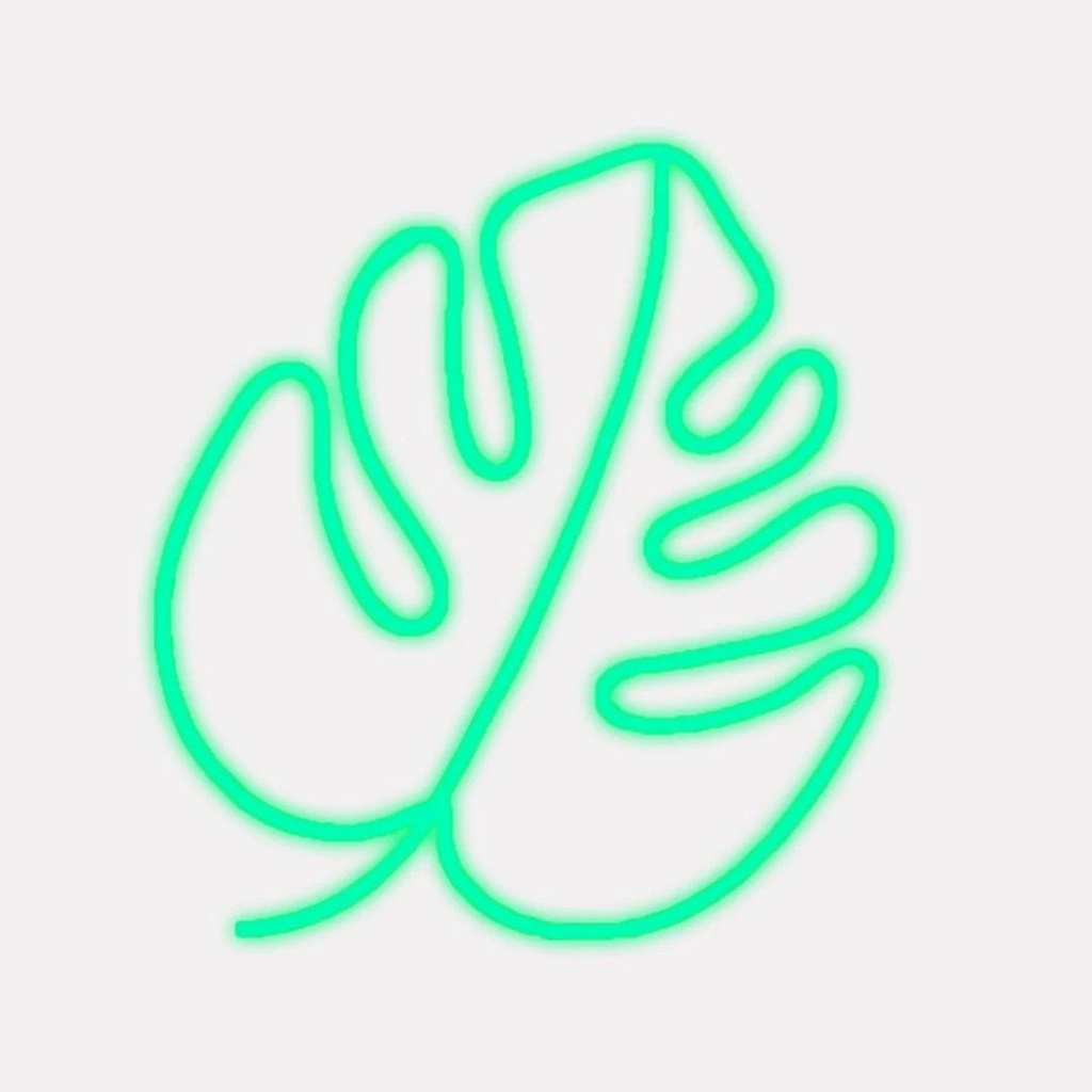 Monstera Leaf Led Neon Sign for Wall Decor