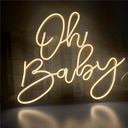 Oh Baby Neon Sign for Wall Decor