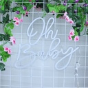 Oh Baby Neon Sign for Wall Decor
