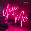 You + Me Neon Led Light Sign Art Decor