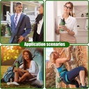 زجاجة مياه سيليكون للمشروبات الباردة والساخنة قابله للطي للرحلات والسفر وتسلق الجبال بميدالية لسهولة الحمل والتعليق 550 ملي