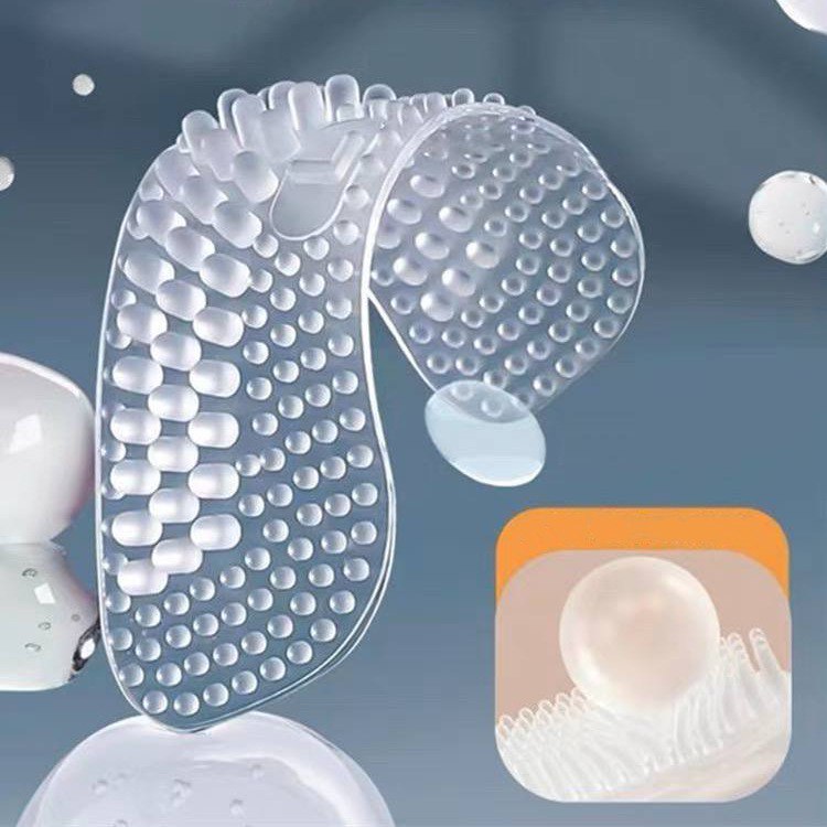 بطانة كعب سيليكون لأحذية الكعب العالي والرياضية لمنع القرح وآلام القرح بلزق دبل فيس قوي