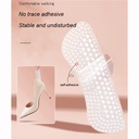 بطانة كعب سيليكون لأحذية الكعب العالي والرياضية لمنع القرح وآلام الكعب بلزق دبل فيس قوي