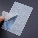 بطانة كعب سيليكون لأحذية الكعب العالي والرياضية لمنع القرح وآلام الكعب بلزق دبل فيس قوي